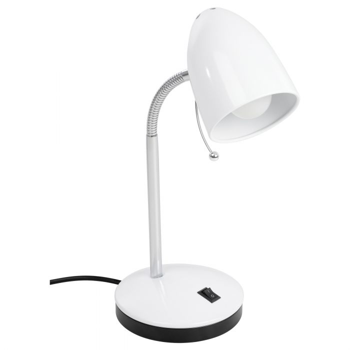 Lara Table Lamp White with USB Port Modern Desk Task Lamp