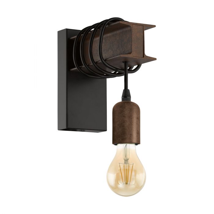 Townshend 4 Antique Brown Rustic Wall Light
