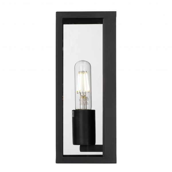 Arzano 25cm Black Box Modern Coach Light