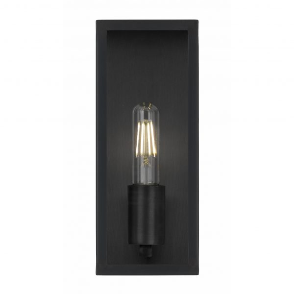 Arzano 25cm Black Box Modern Coach Light