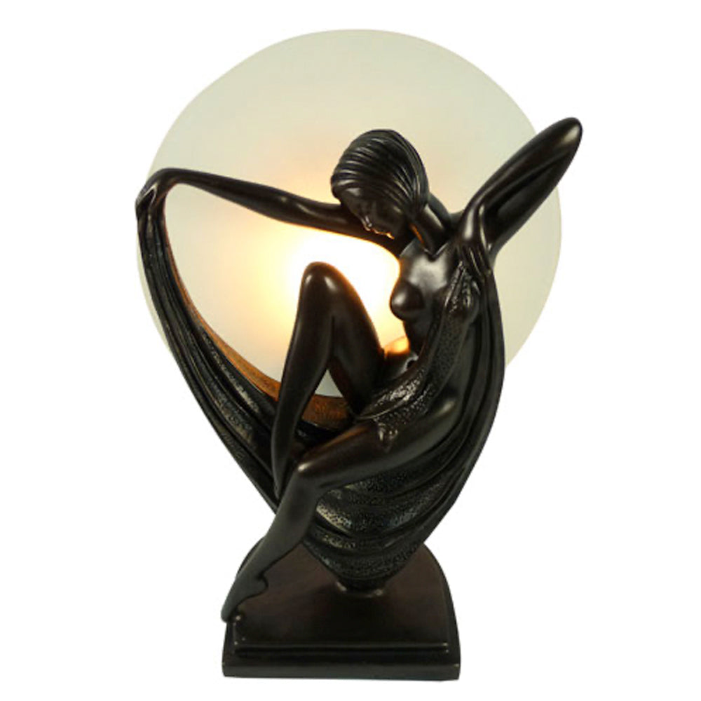 Art nouveau clearance lamp woman