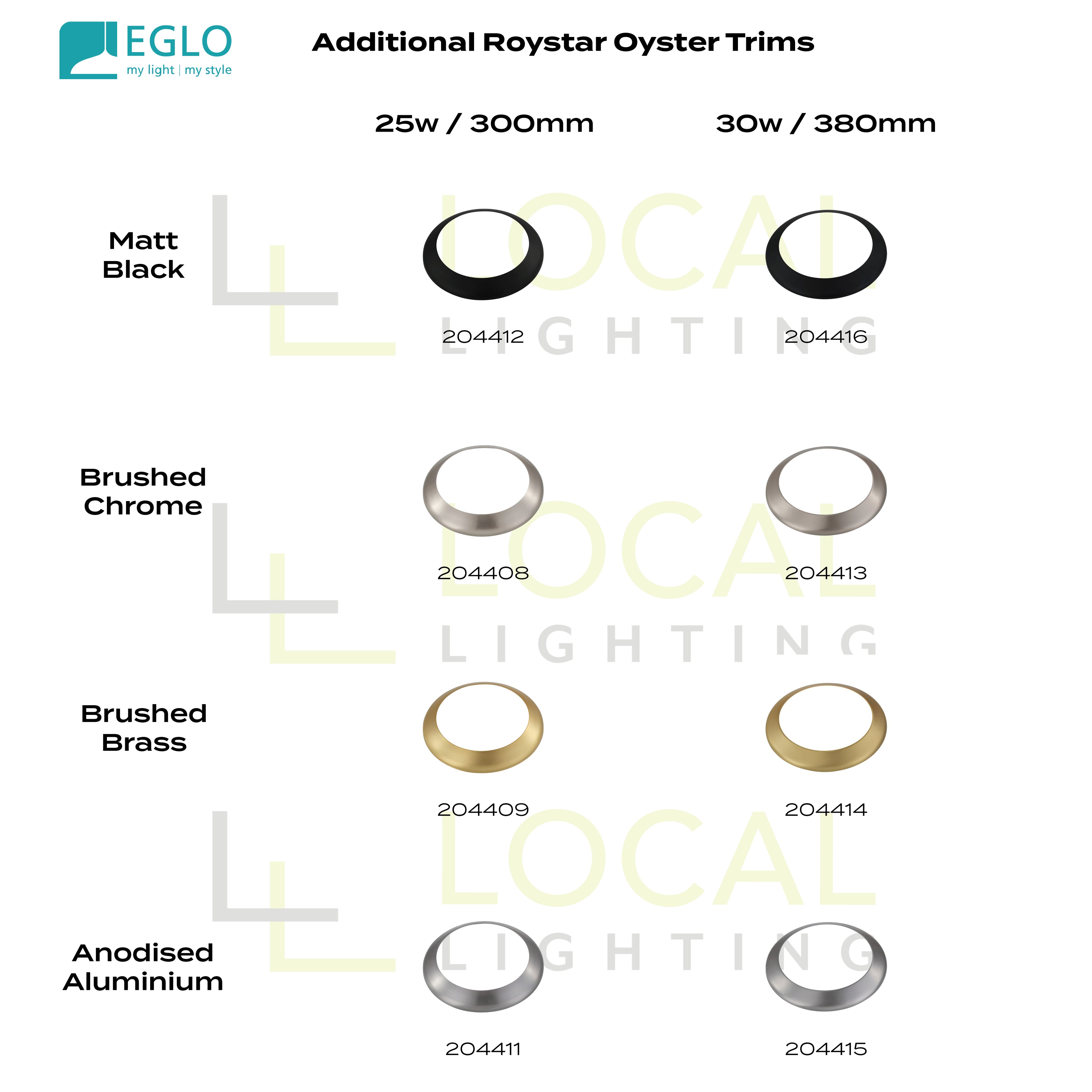 Roystar 25w Ceiling Oyster Tri-Colour Light