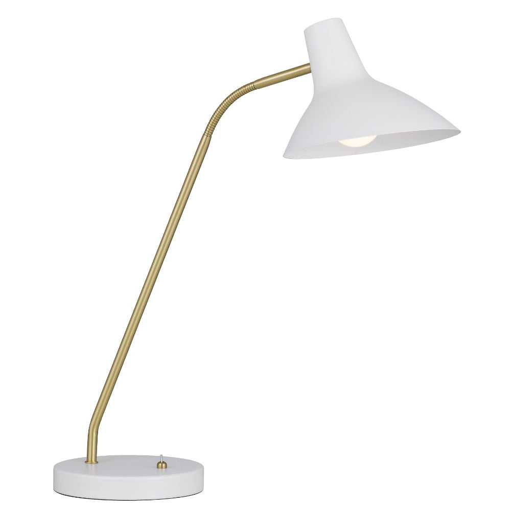 Farbon White Mid-Century Modern Table Lamp