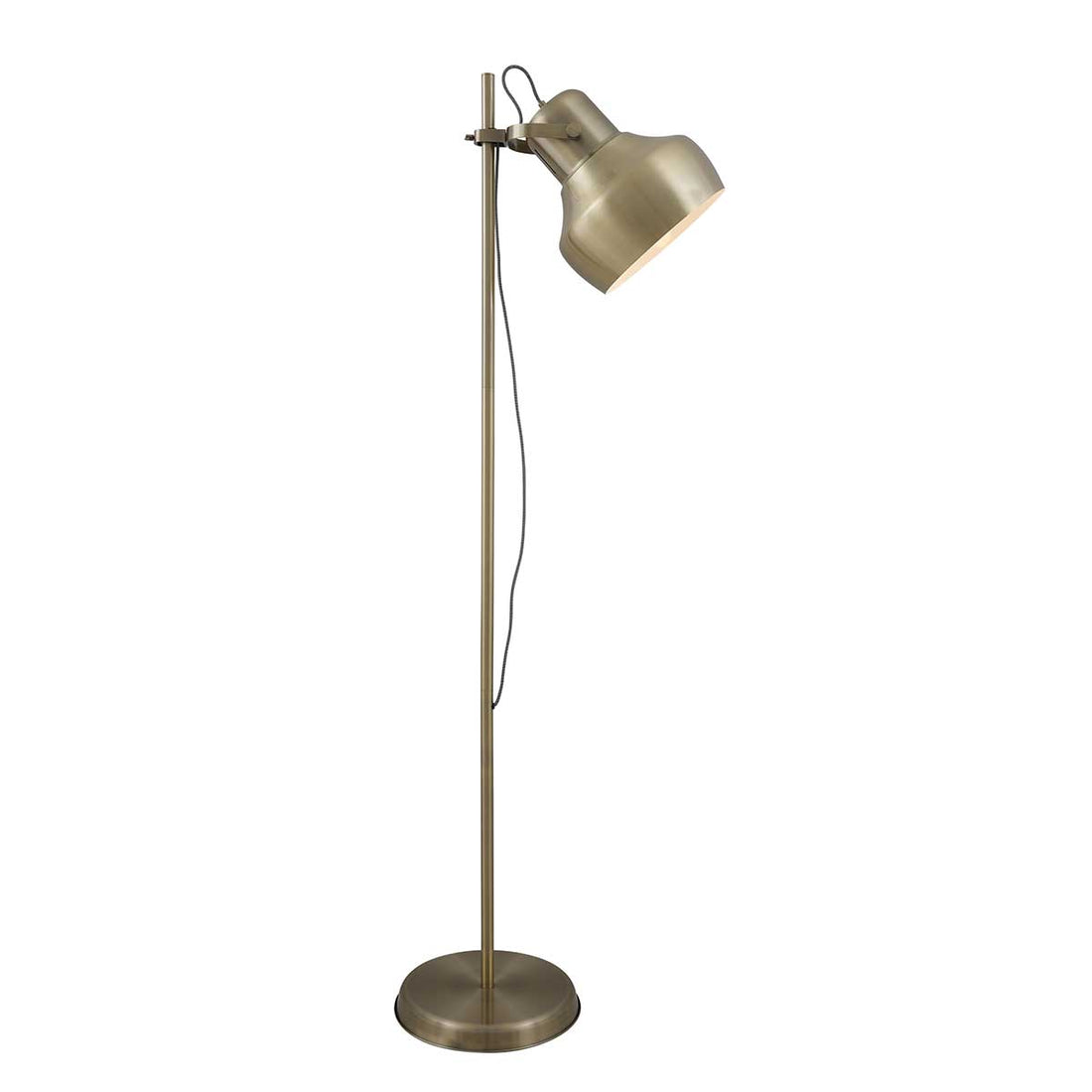 Grande Antique Brass Modern Task Floor Lamp