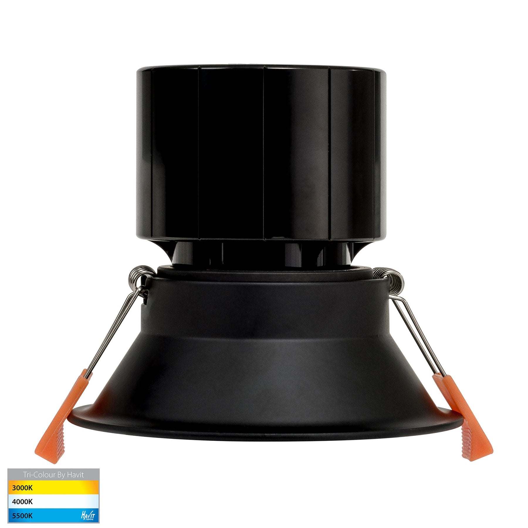 Prime 12w 90mm Deep Recessed LED Downlight Black