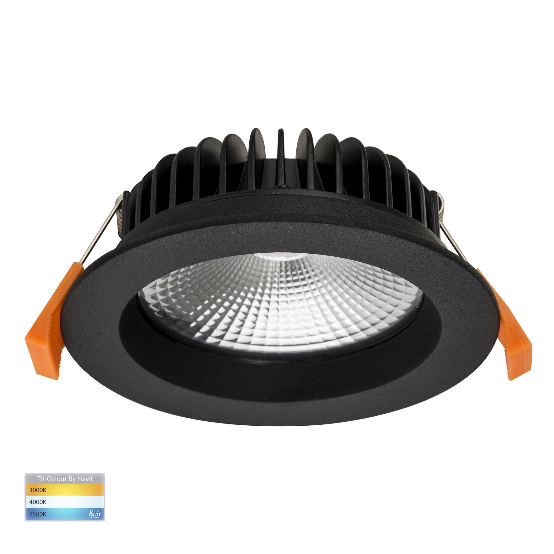 Ora 12w 90mm Recessed LED Downlight Black