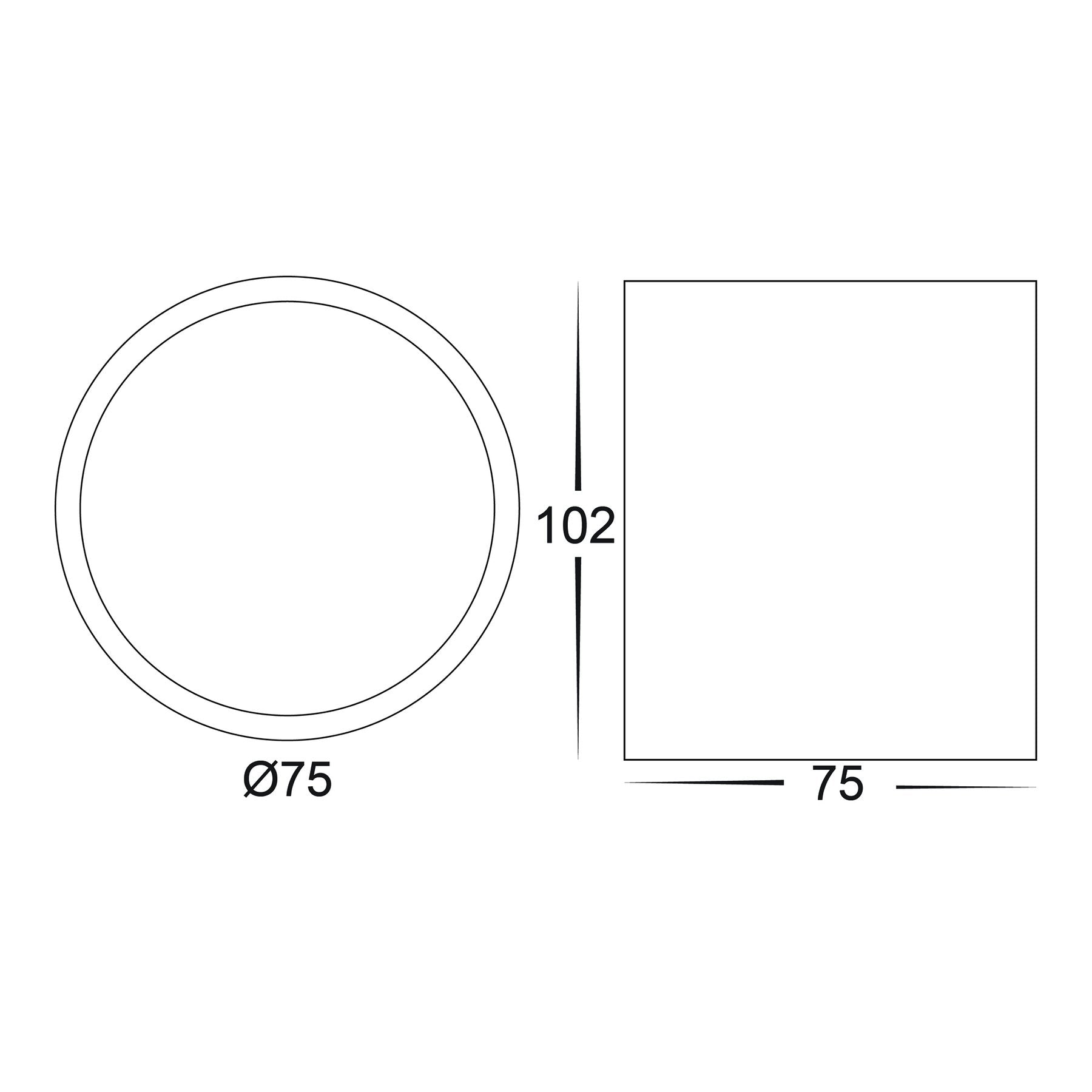 Nella 7w Adjustable White Tri-Colour LED Surface Mounted Downlight