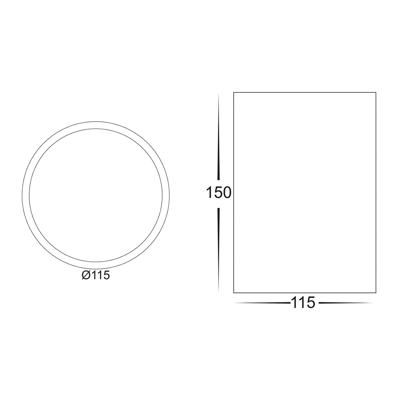 Nella 18w Adjustable White Tri-Colour LED Surface Mounted Downlight