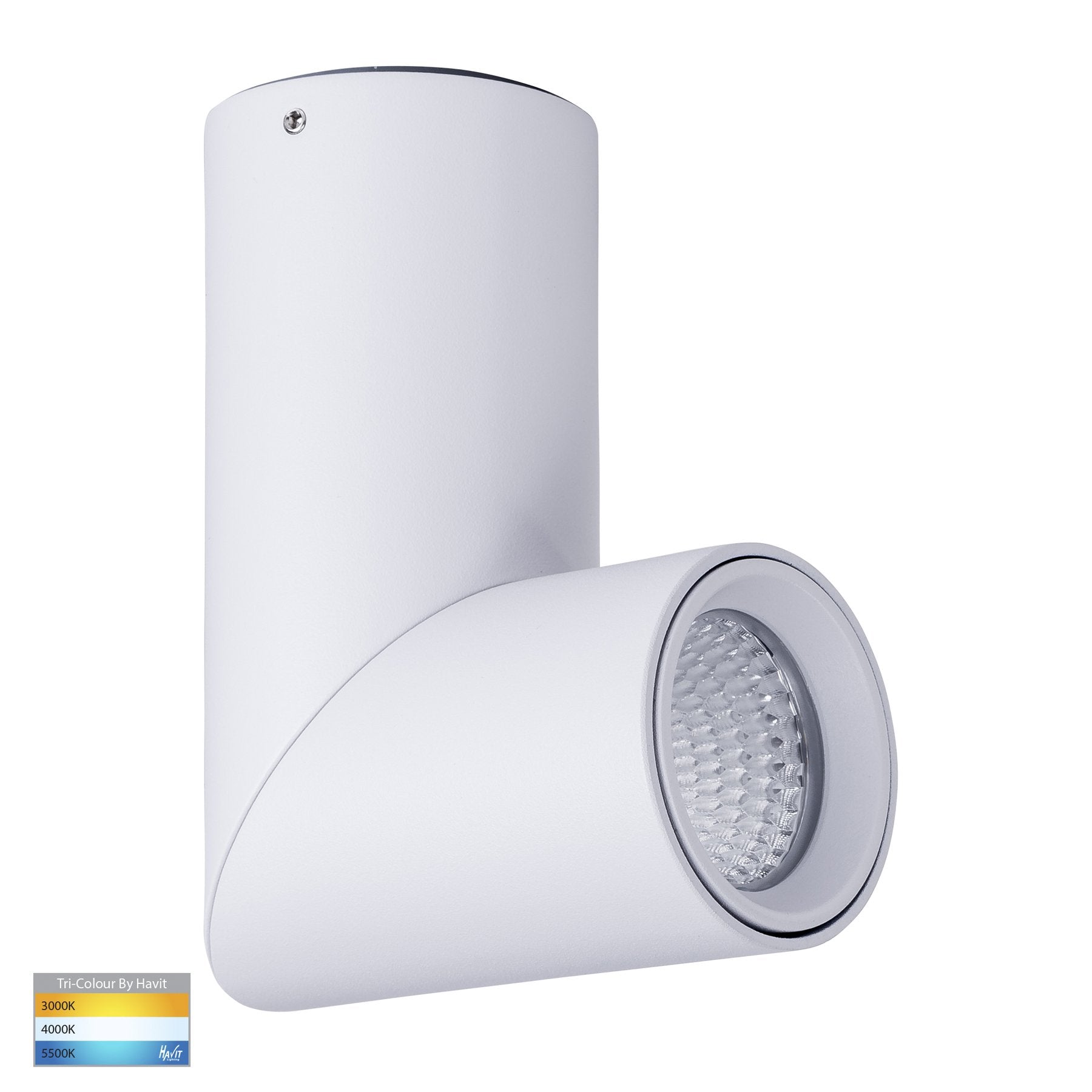 Nella 7w Rotatable White Tri-Colour LED Surface Mounted Downlight