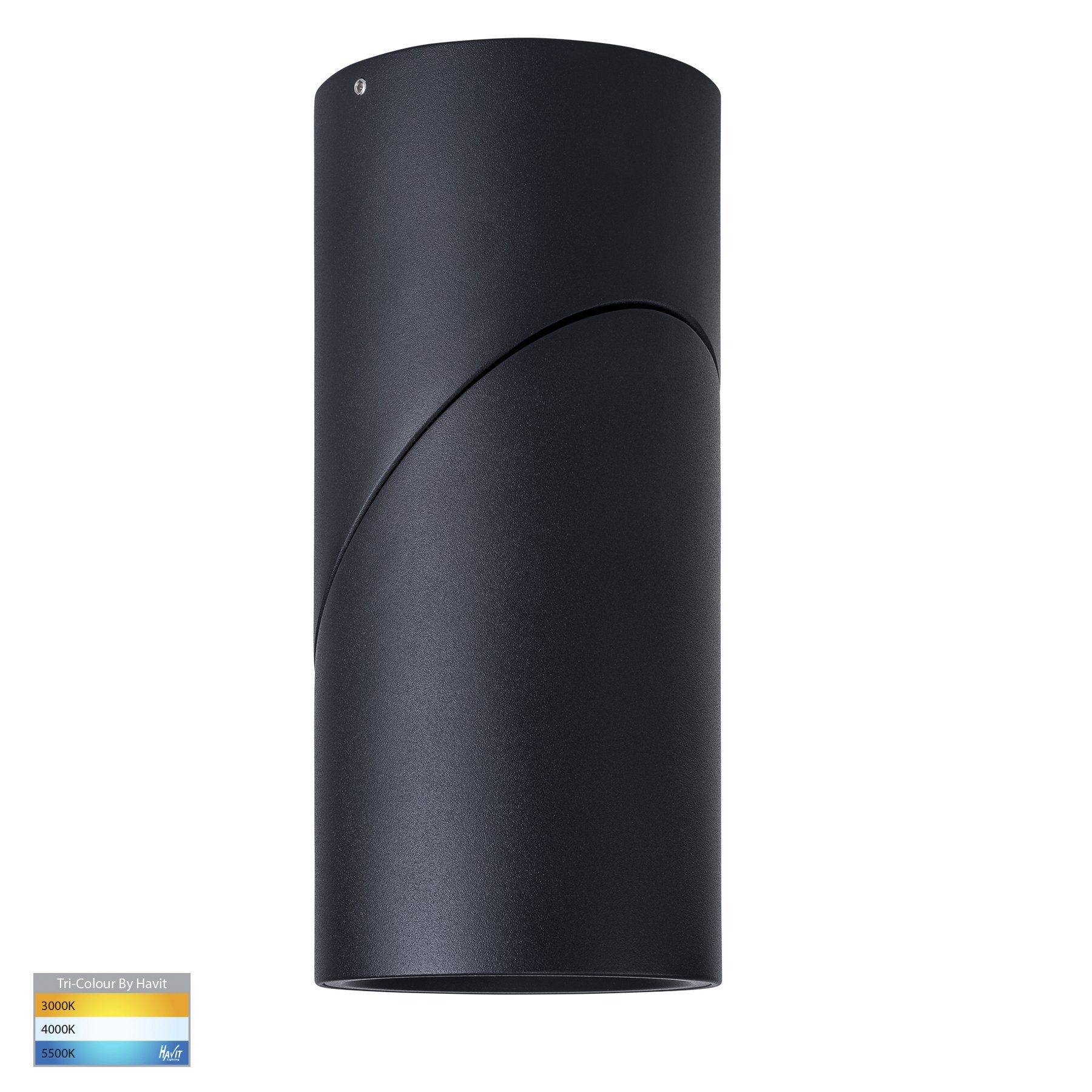 Nella 18w Rotatable Black Tri-Colour LED Surface Mounted Downlight