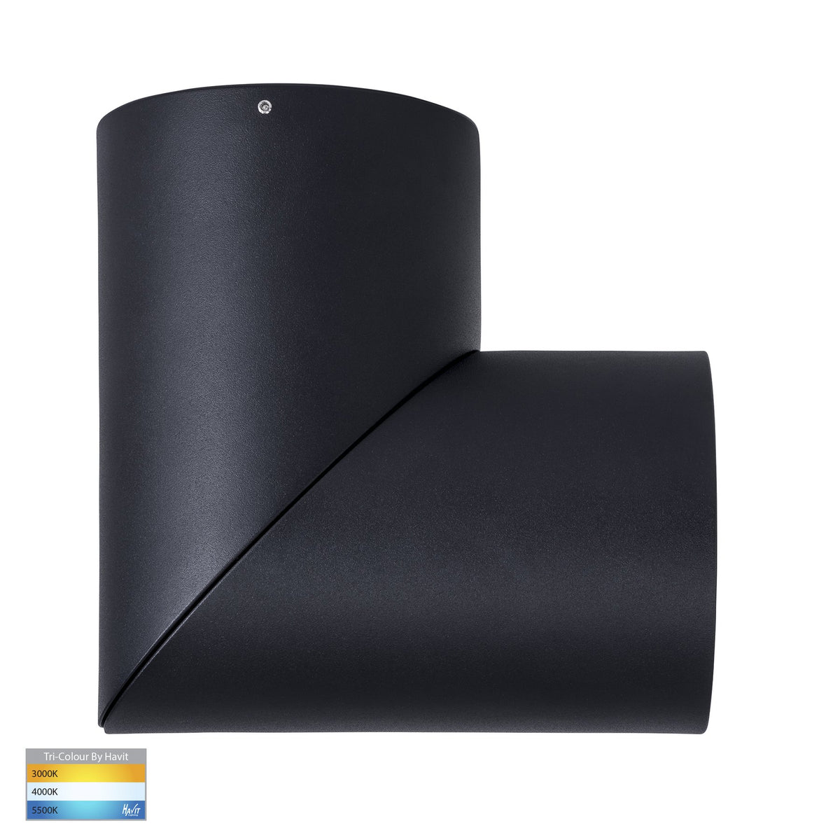 Nella 24w Rotatable Black Tri-Colour LED Surface Mounted Downlight