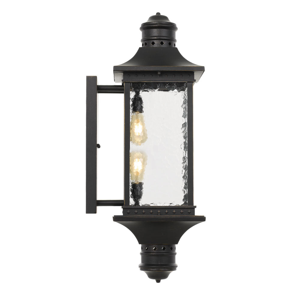 Leeds 2 Light Industrial Victorian Lantern Coach Exterior