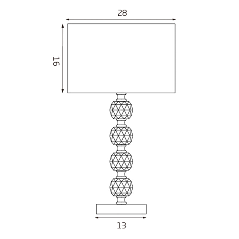 Suzie Clear and White Acrylic Traditional Table Lamp