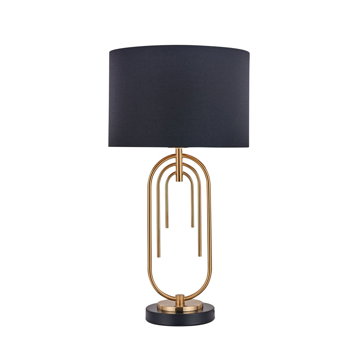 Fleur Black and Gold Modern Table Lamp