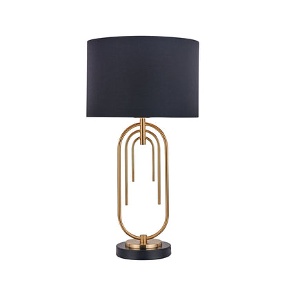 Fleur Black and Gold Modern Table Lamp