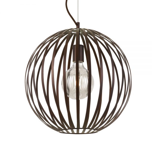 Metal sphere shop pendant light