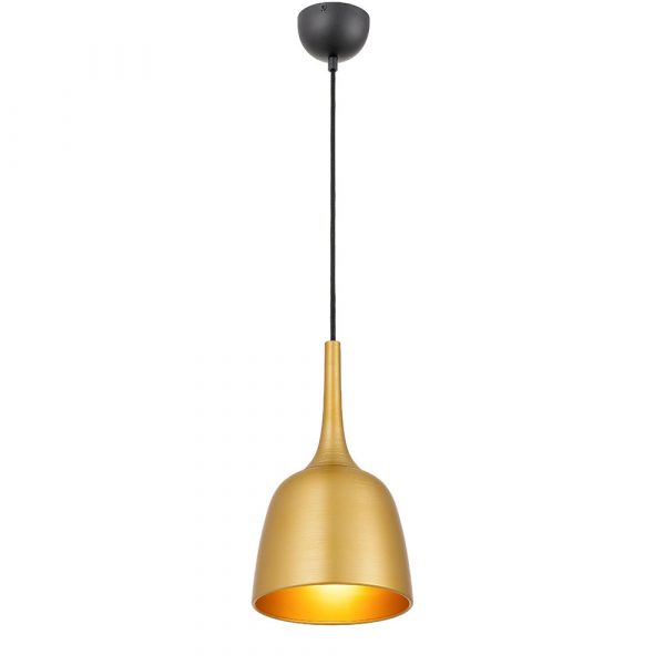 Polk 20 Gold with Black Modern Pendant