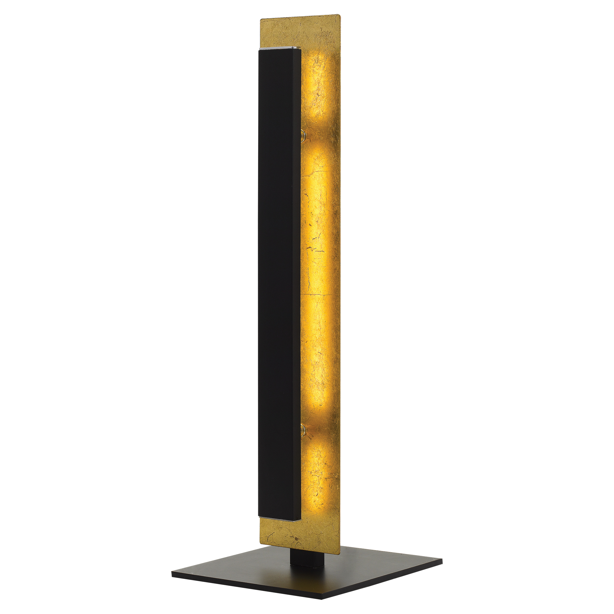 Serano Gold and Black Dual Layer Panel Table Lamp