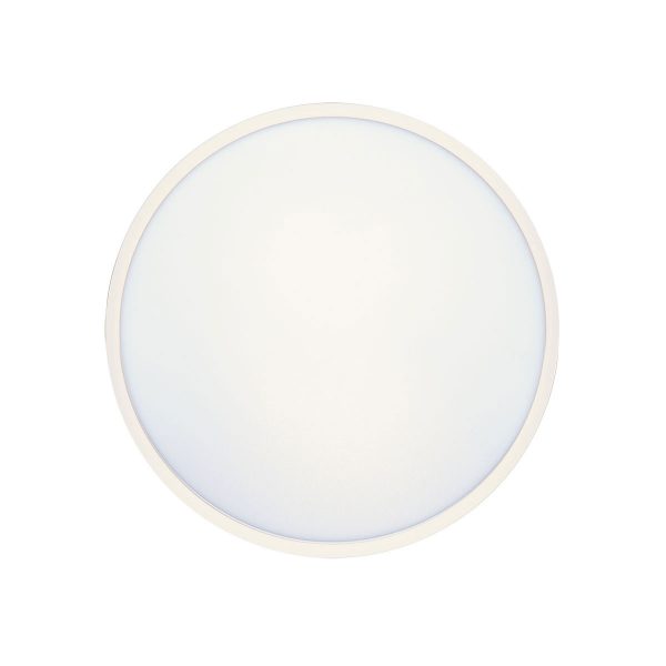 Sky 40cm 32w Round Tri-Colour Step Dimmable White Oyster