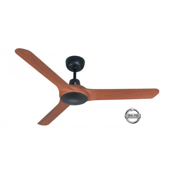 Spyda 50"/1250mm 3-Blade Teak ABS Plastic Ceiling Fan By Ventair