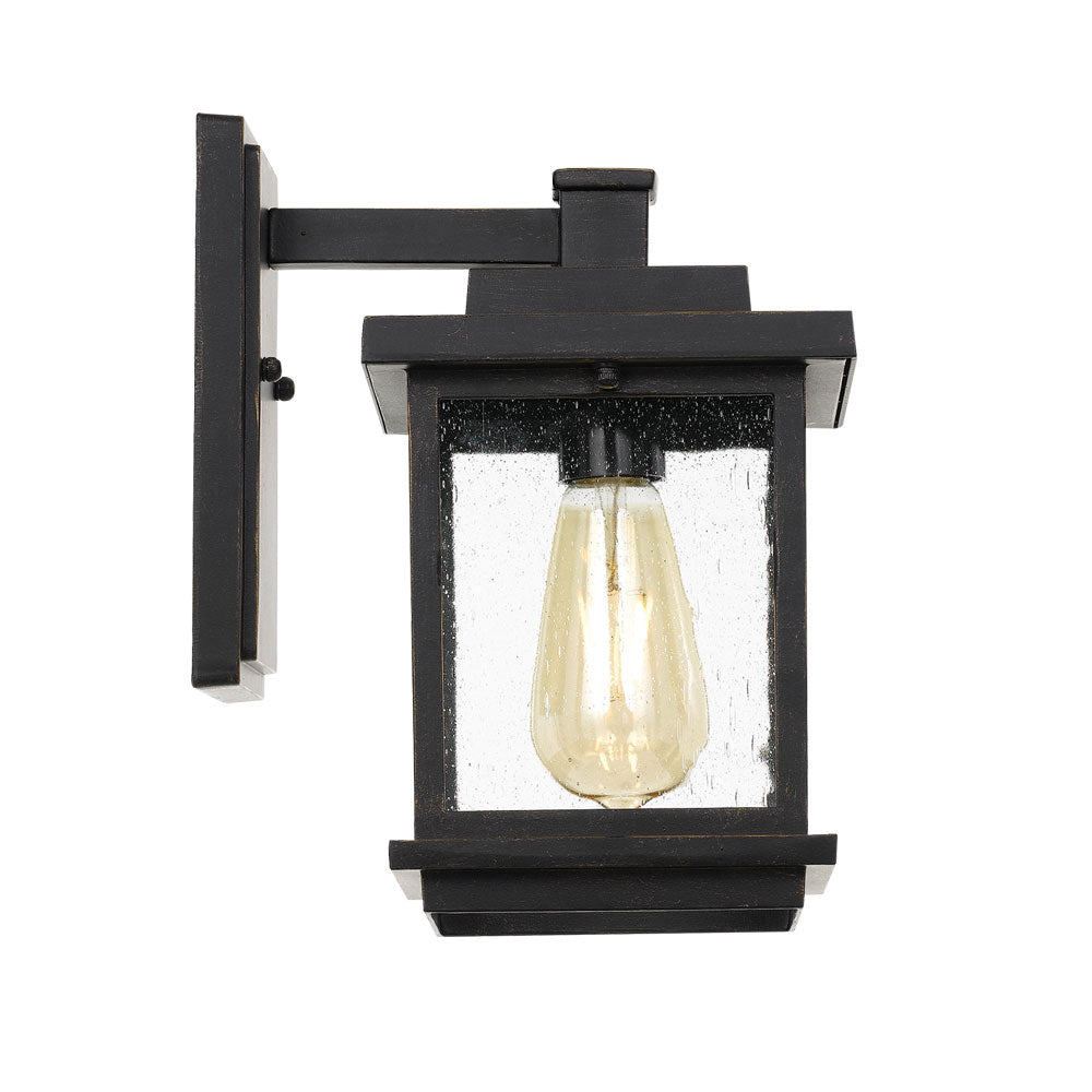 Strand Rustic Black Box Lantern Coach Light