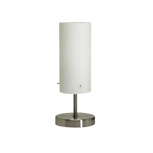 Angus Opal Cylinder Glass Shade Touch Lamp