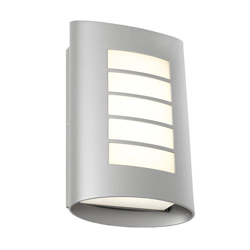 Bicheno Silver LED Multi-Slotted Cover Exterior Wall