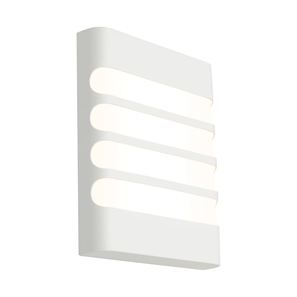 Odessa White Grill Modern LED Tri-Colour Exterior