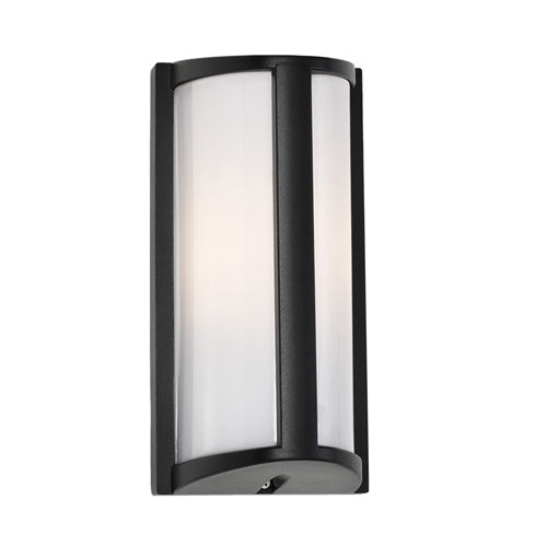 Regina Black Trapezoid Bunker Exterior Wall Light