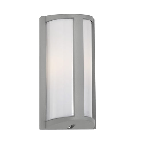 Regina Silver Trapezoid Bunker Exterior Wall Light