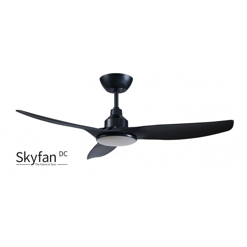 Skyfan 48&quot;/1200mm 3 Blade Black with LED Light DC Motor Glass Fibre Composite Ceiling Fan