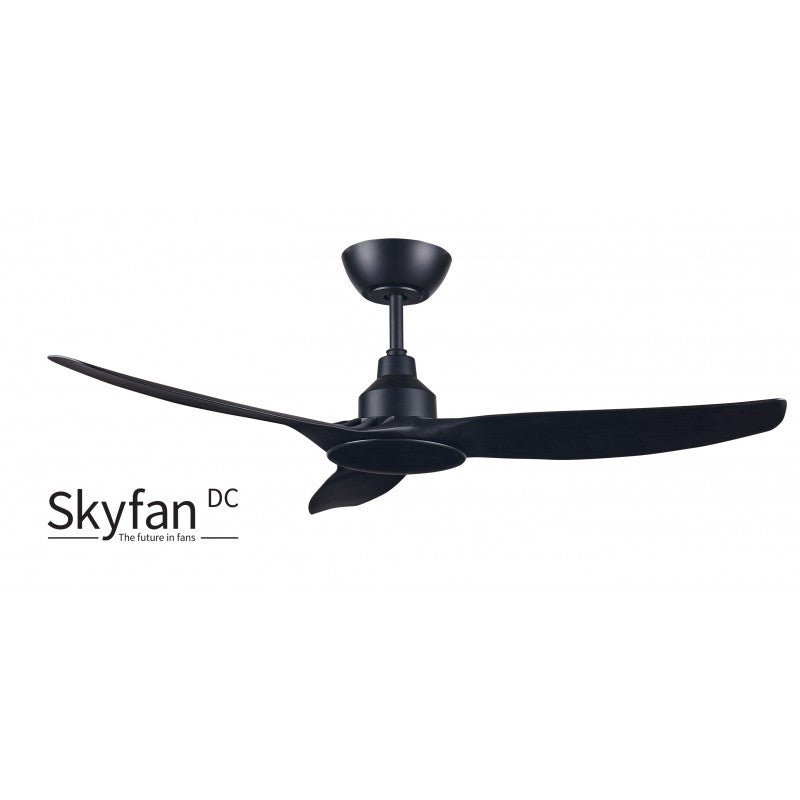 Skyfan 52"/1300mm 3 Blade Black DC Motor Glass Fibre Composite Ceiling Fan
