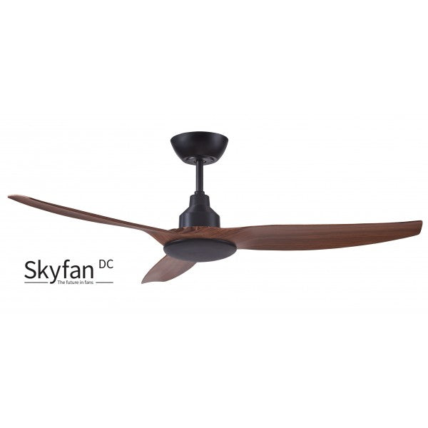 Skyfan 52"/1300mm 3 Blade Teak and Black DC Motor Glass Fibre Composite Ceiling Fan