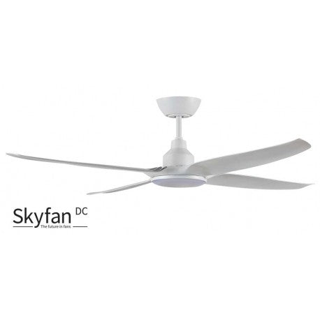 Skyfan 56&quot;/1400mm 4 Blade White with LED Light DC Motor Glass Fibre Composite Ceiling Fan