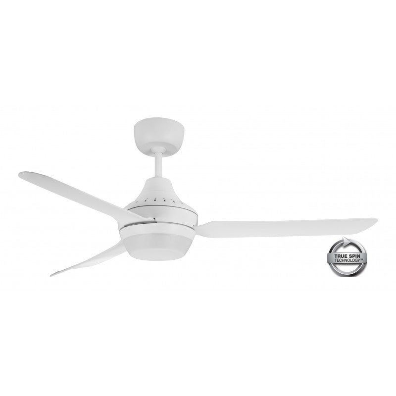 Stanza 56"/1400mm White with B22 Light 3 Blade AC Ceiling Fan