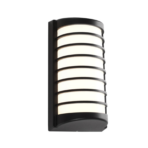 Tacoma Bunker Exterior Black Wall Light