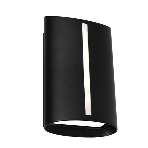 Temma Black LED Vertical Slot Cover Exterior Wall