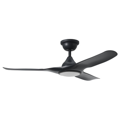 Tahiti 52"/1320mm 3 Blade Black with LED Light DC Motor ABS Ceiling Fan