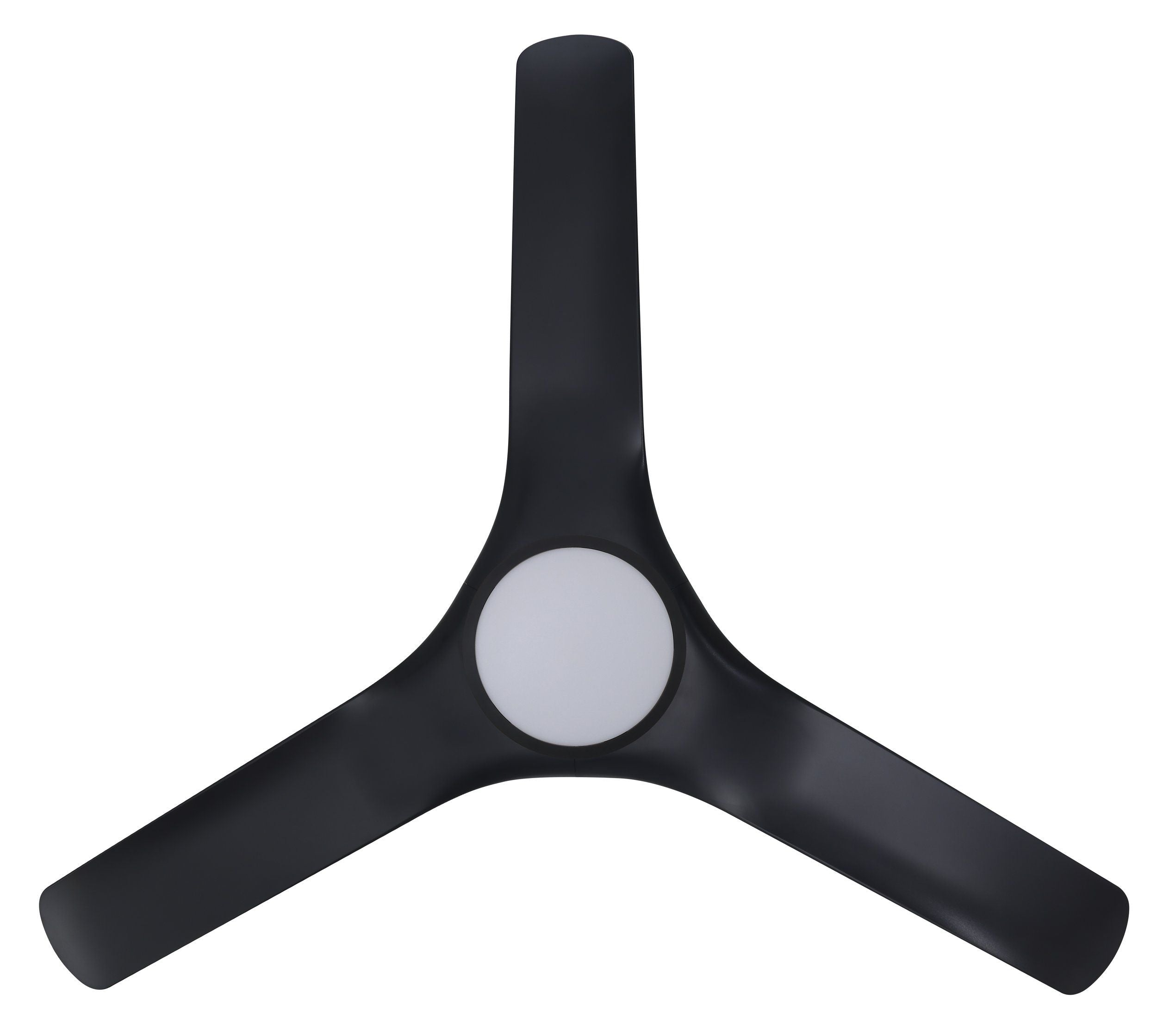 Tahiti 52"/1320mm 3 Blade Black with LED Light DC Motor ABS Ceiling Fan