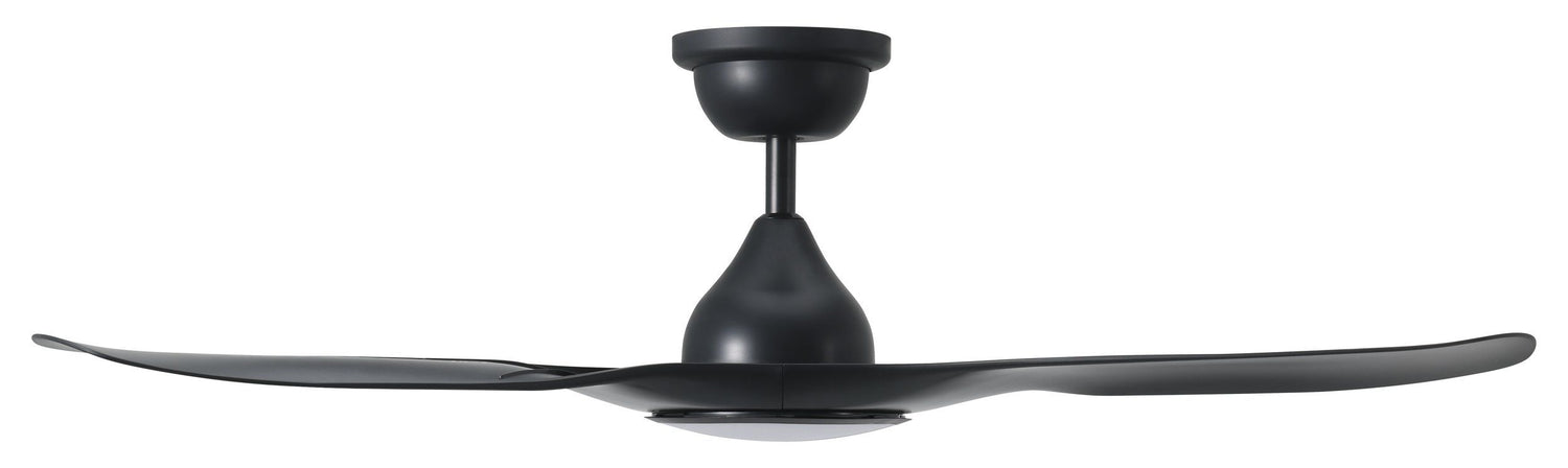 Tahiti 52"/1320mm 3 Blade Black with LED Light DC Motor ABS Ceiling Fan