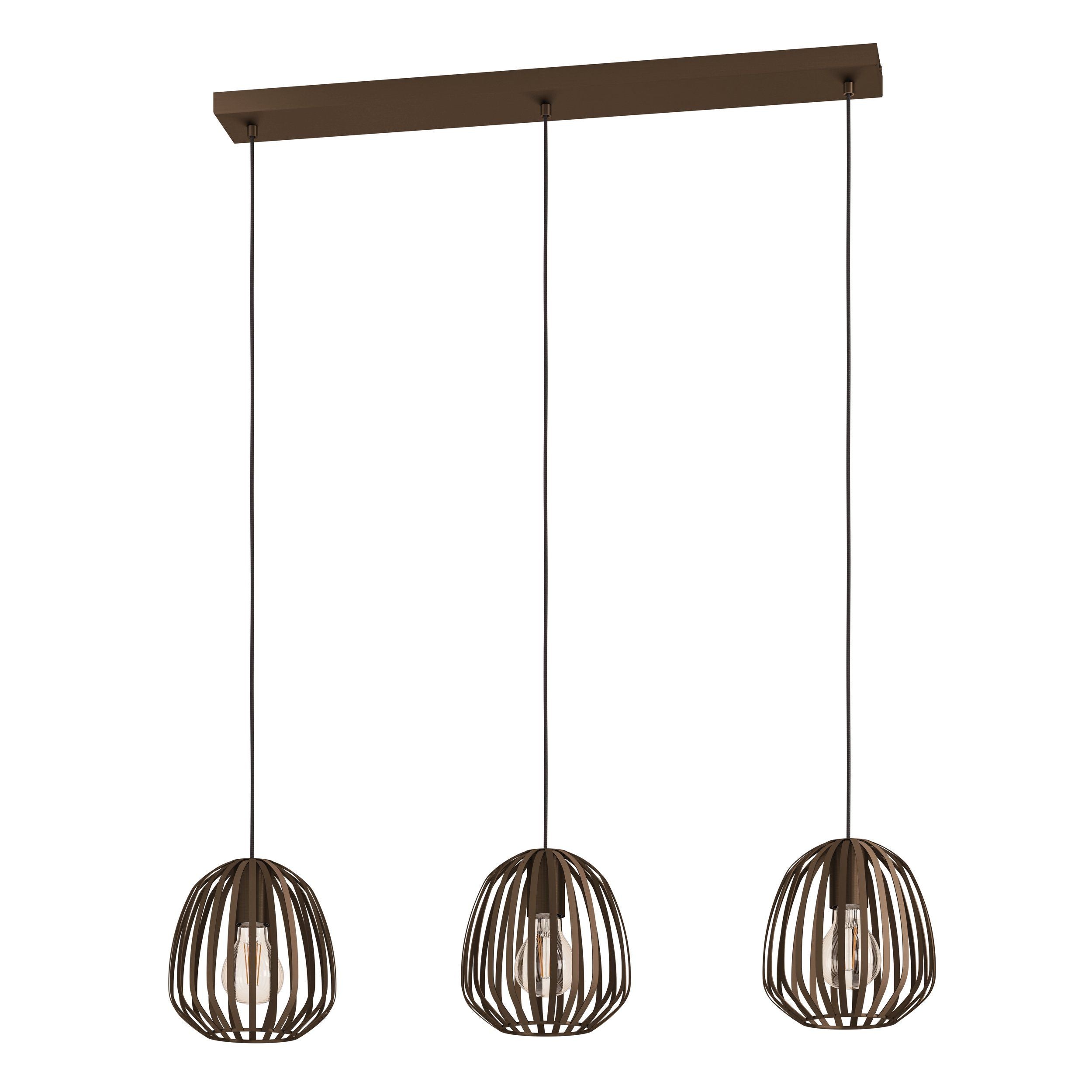 Espinal 3 Light Bronze Metal Modern Pendant