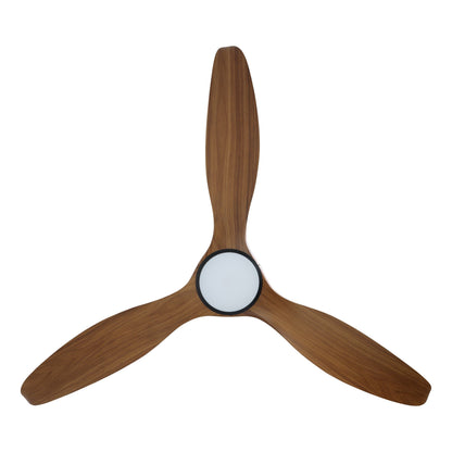 Noosa 60&quot;/152cm New Teak and Black with LED Light DC Motor Ceiling Fan