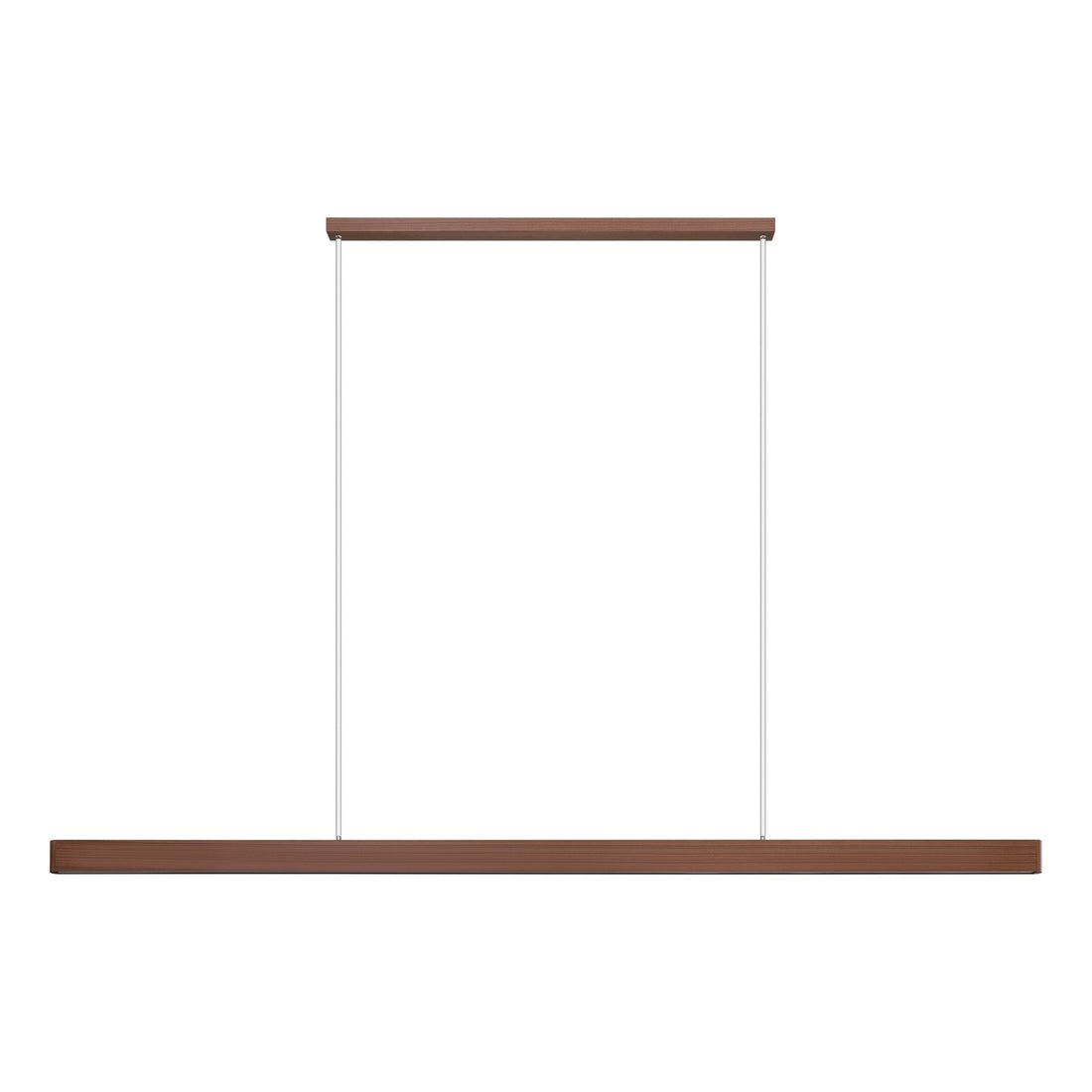 Climene 3 240cm Walnut Linear Tri-Colour LED Strip Pendant