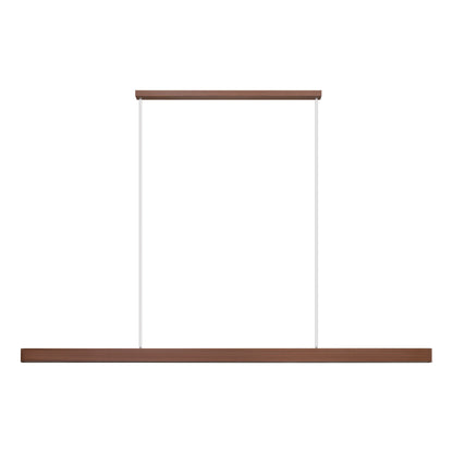 Climene 3 240cm Walnut Linear Tri-Colour LED Strip Pendant
