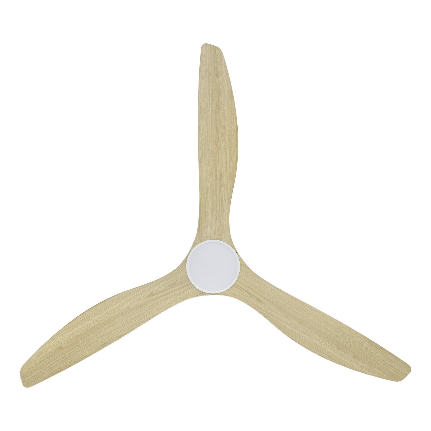 Surf 72"/1829mm 3 Blade Oak and White with LED DC Motor ABS Ceiling Fan