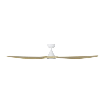 Surf 72"/1829mm 3 Blade Oak and White with LED DC Motor ABS Ceiling Fan