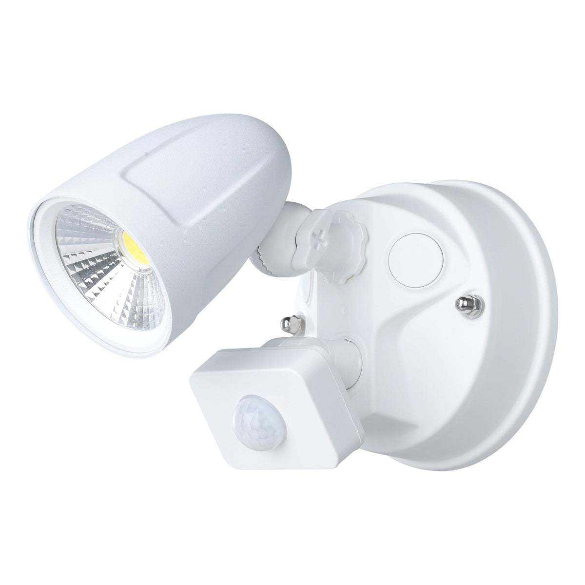 Chopper-2 1 Light White with Sensor Aluminium Exterior Security Spot Light