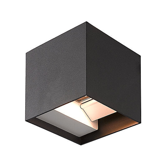 ST259 Black Tri-Colour Square Exterior Up and Down Wall Light