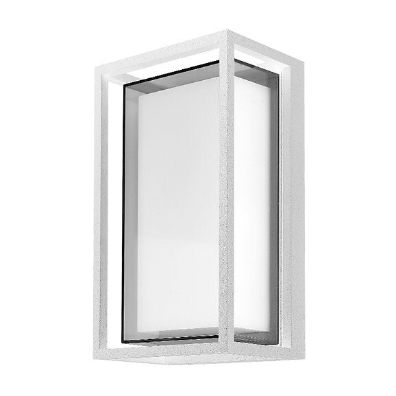 Eltanin 35 White Box Tri-Colour LED Lantern Wall Exterior