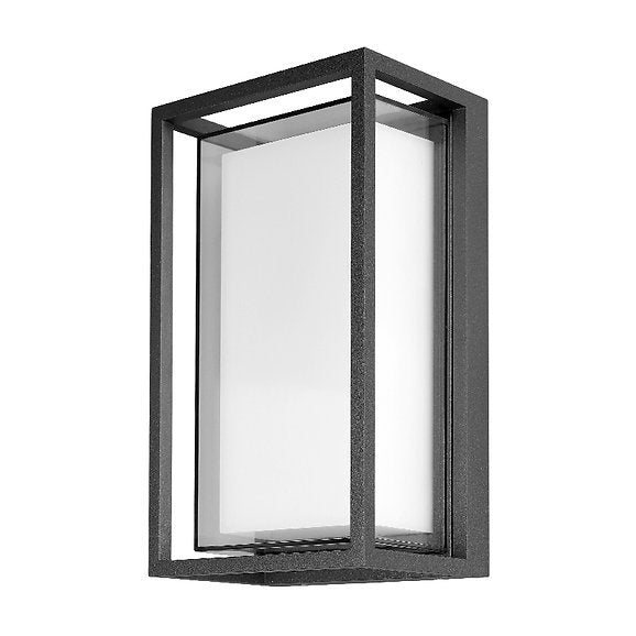 Eltanin 35 Black Box Tri-Colour LED Lantern Wall Exterior
